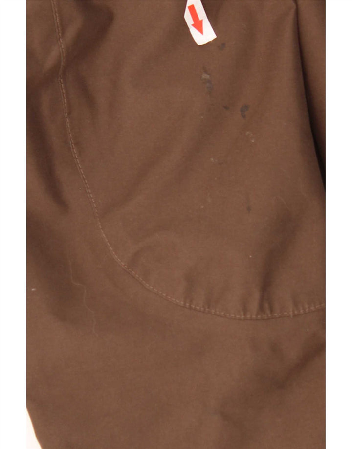 Женская парка Jack Wolfskin с капюшоном UK 16, большой коричневый полиэстер