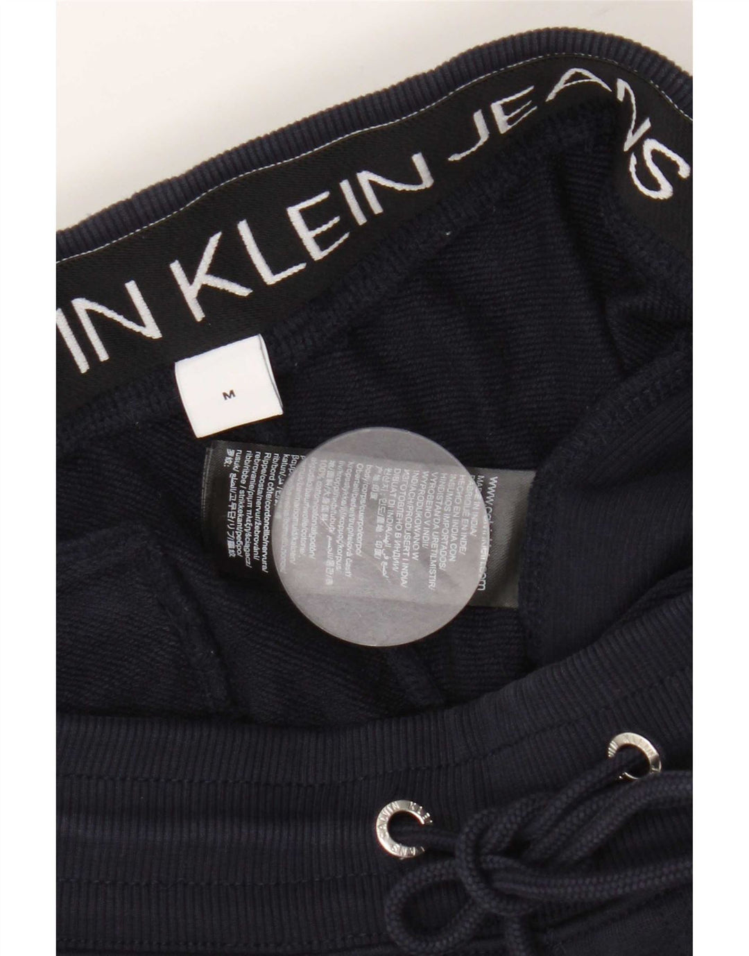 Мужские спортивные брюки Calvin Klein, джоггеры, средний темно-синий, хлопок
