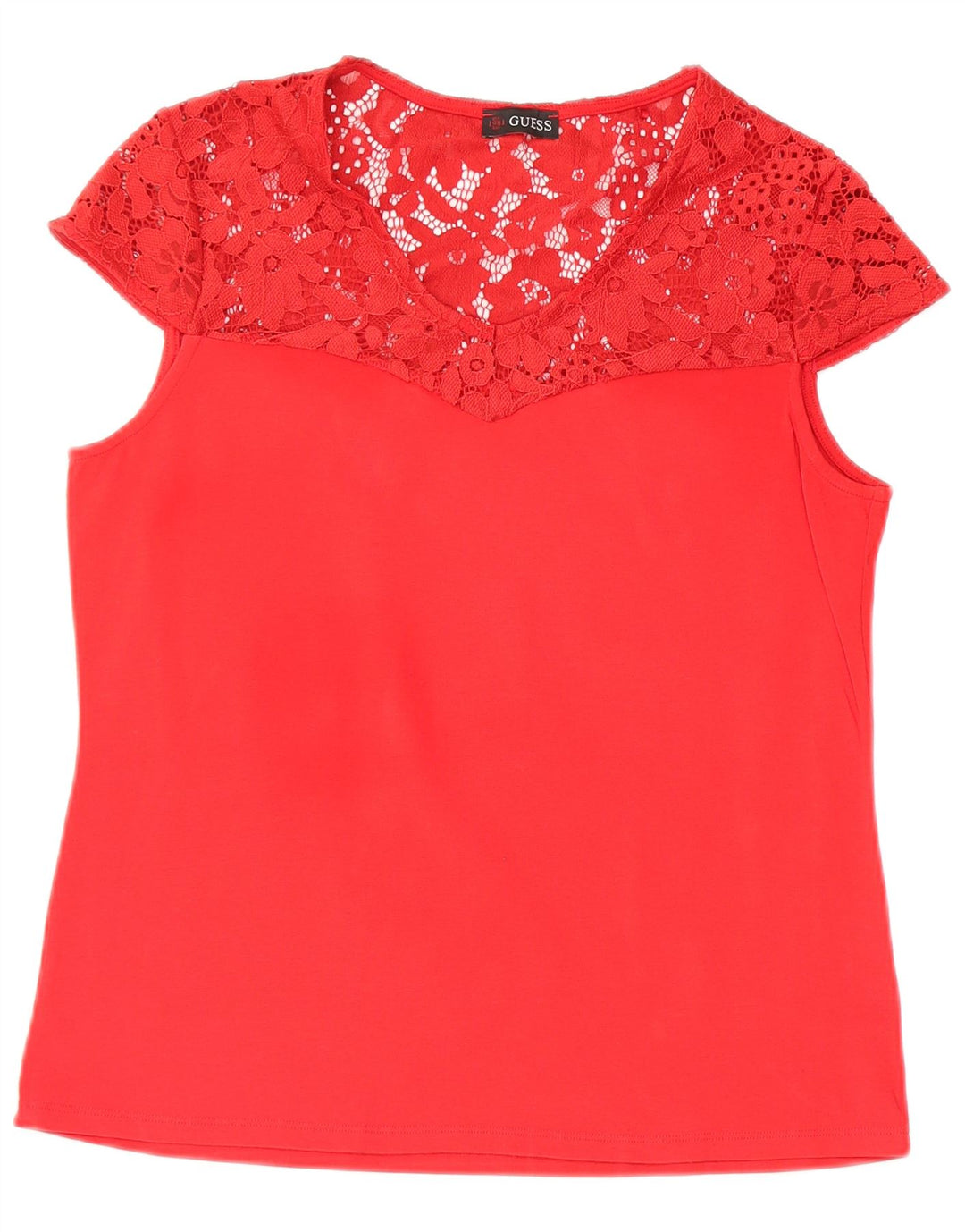 GUESS Женская блузка Top UK 12 Medium Red Floral