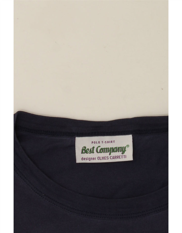 Мужская футболка с рисунком BEST COMPANY Top Small Navy Blue