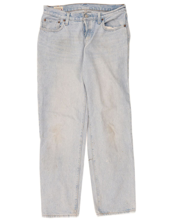 Женские прямые джинсы Levi's 501 W28 L30 синие, хлопок