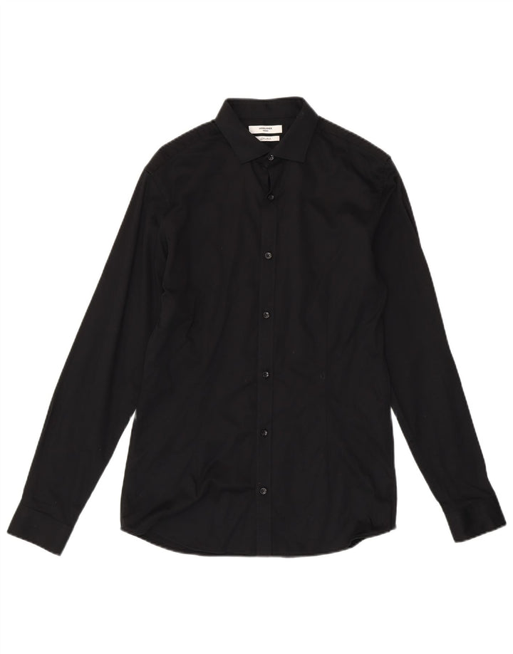 Мужская рубашка Jack & Jones, маленькая черная, хлопок