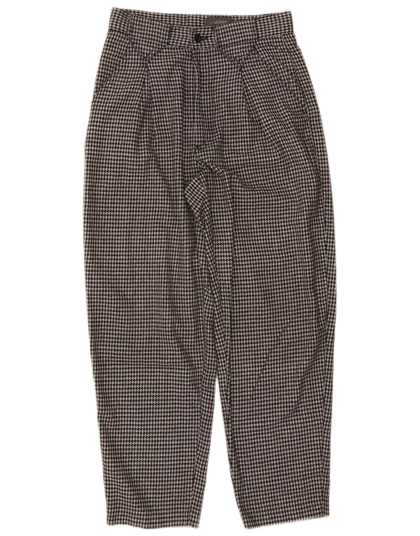 Женские брюки-чиносы с высокой талией Stefanel IT 46 Large W26 L27 Черные