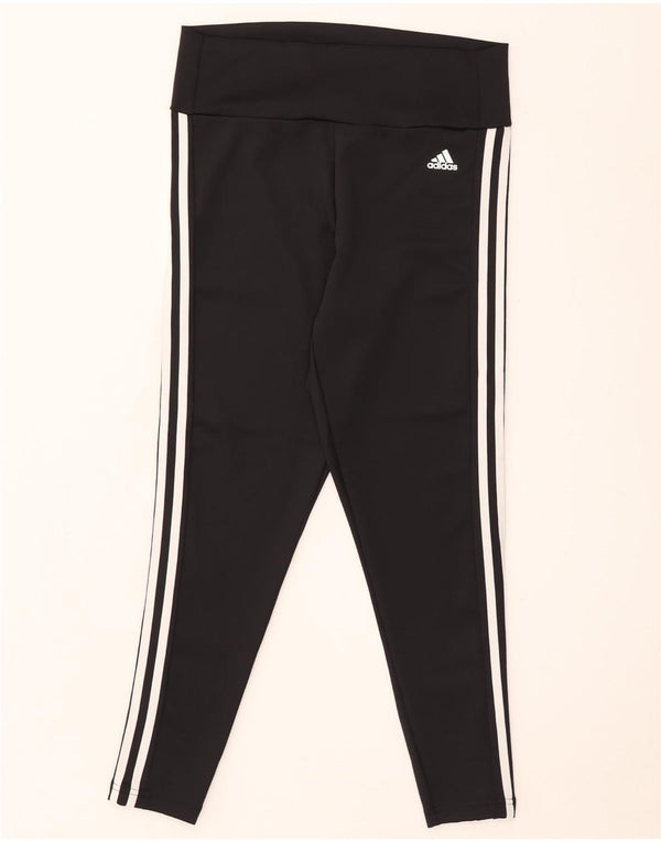 Женские леггинсы Adidas Aeroready UK 16/18, большой черный полиэстер