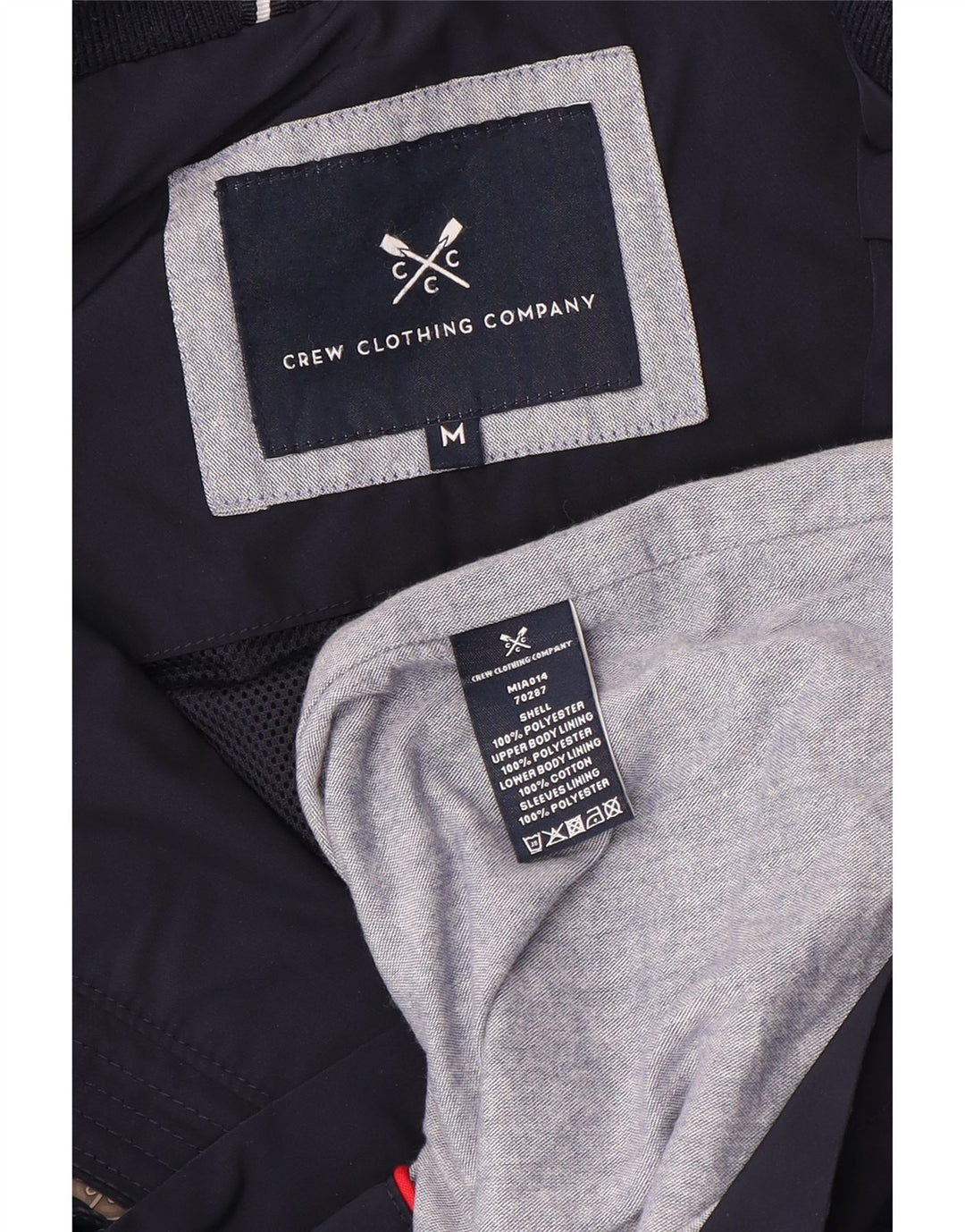 Мужская универсальная куртка Crew Clothing UK 38, средний темно-синий полиэстер