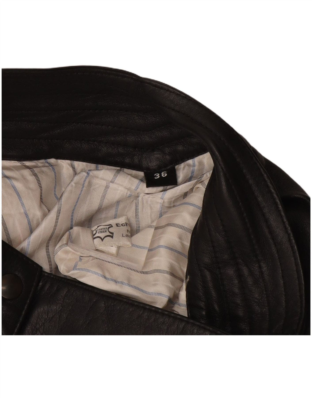 Винтажная женская кожаная юбка EU 36, маленькая W26, черная кожа