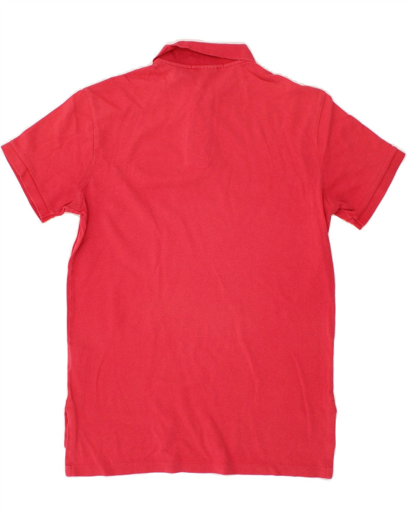 RALPH LAUREN Mens Custom Fit Polo Shirt Medium Red Cotton Preppy Vintage Ralph Lauren and Second-Hand Ralph Lauren from Messina Hembry 