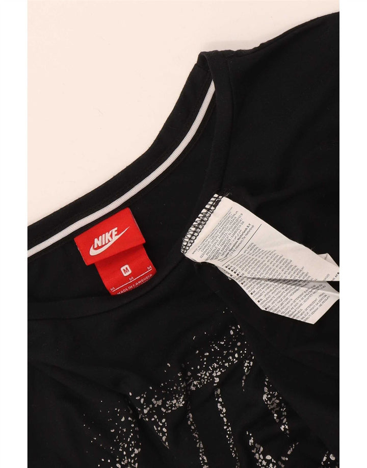 Женская футболка с графикой Nike Top UK 14, средний черный, полиэстер