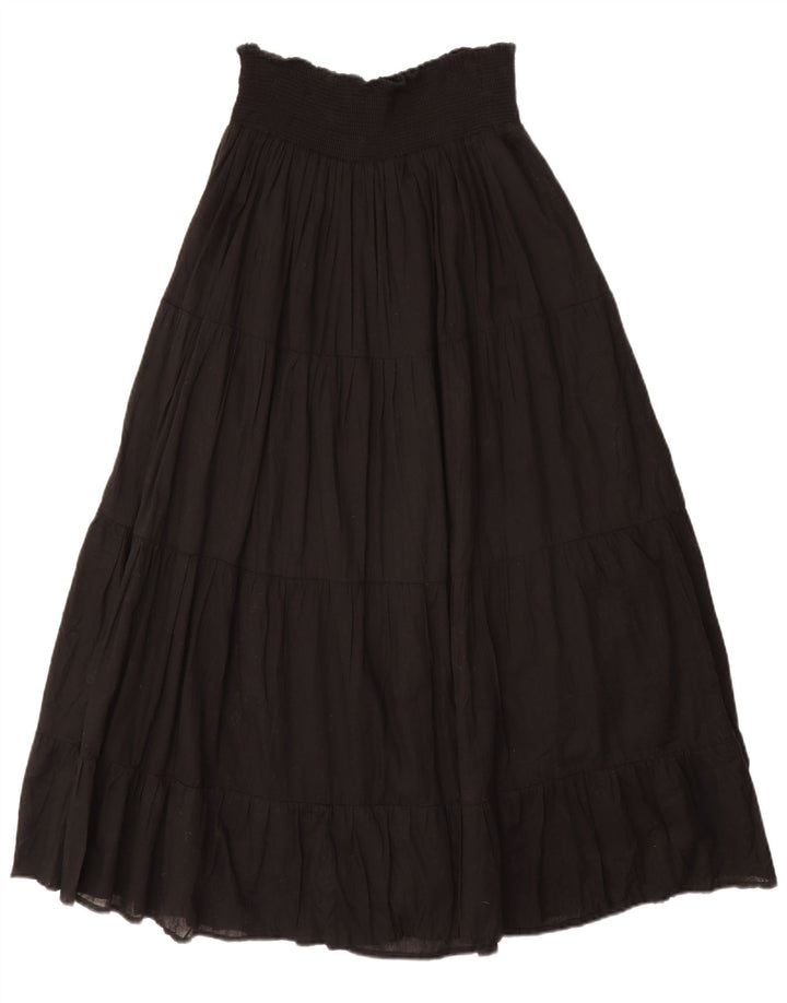 Женская юбка-трапеция с завышенной талией ZARA, большая W30, черная