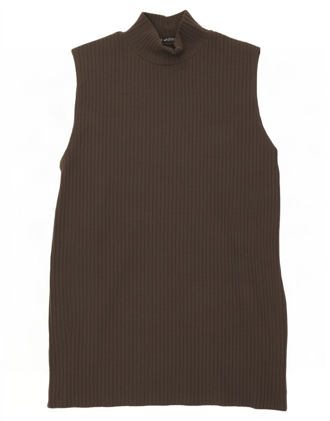 Женская майка Zara Vest UK 12, средний коричневый полиэстер