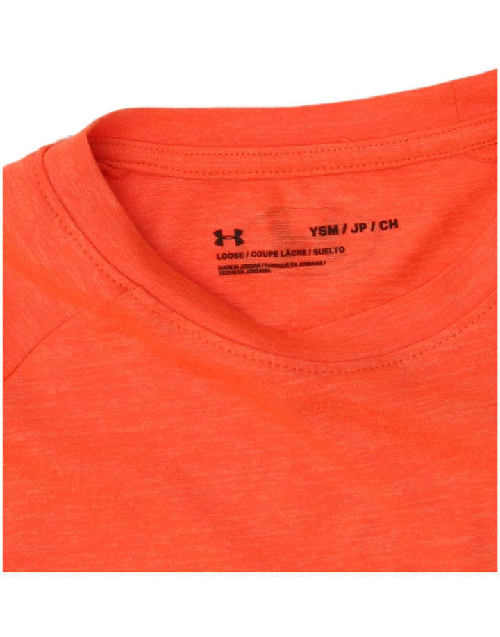 Футболка Under Armour для мальчиков 7–8 лет, маленькая оранжевая