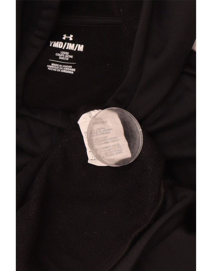 Свободный джемпер с капюшоном и рисунком для девочек UNDER ARMOR, 9–10 лет, средний черный