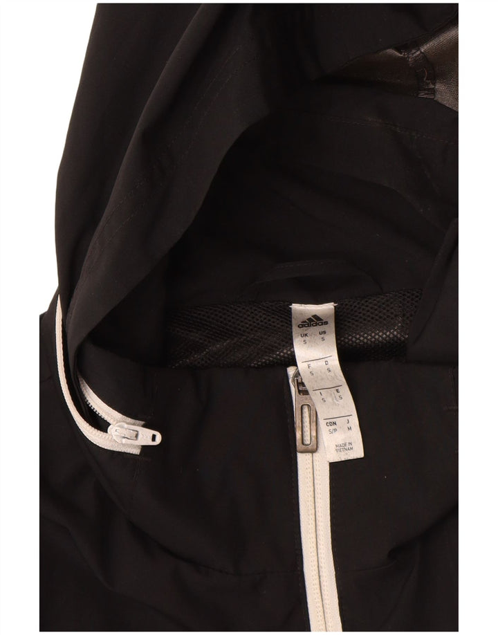 Мужской спортивный костюм Adidas с капюшоном, верхняя куртка, маленький черный полиэстер