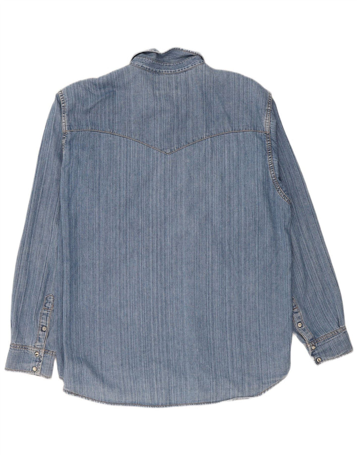 Мужская джинсовая рубашка Lee 2XL, синяя, хлопок