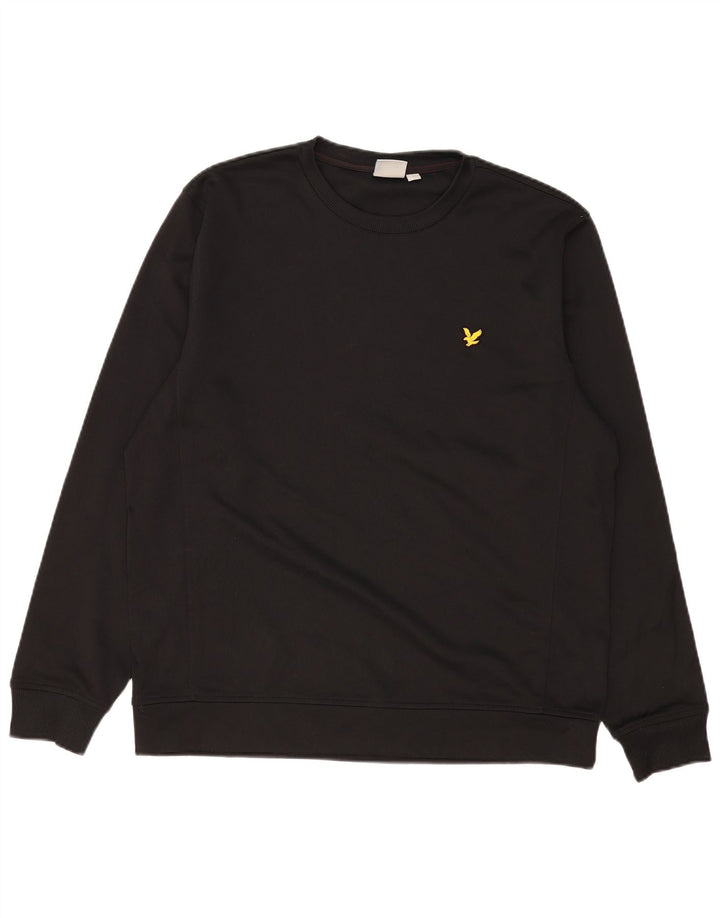 Мужской свитер Lyle & Scott, большой черный полиэстер