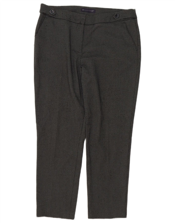 Женские короткие костюмные брюки Marks & Spencer UK 12, средние W34 L26, серые в клетку