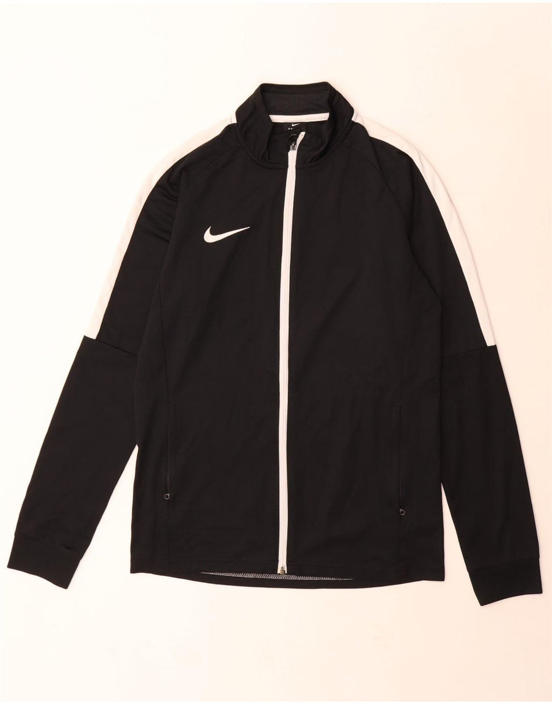 Мужская спортивная куртка Nike Dri Fit, средний черный полиэстер с цветными блоками