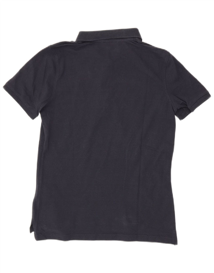 США ПОЛО ASSN. Женская рубашка-поло UK 14, большая, темно-синяя, хлопок