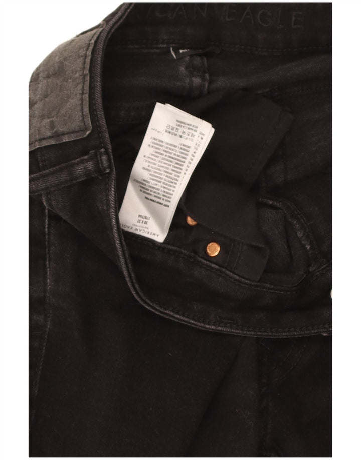 Женские укороченные джинсы American Eagle W30 L26, черный хлопок