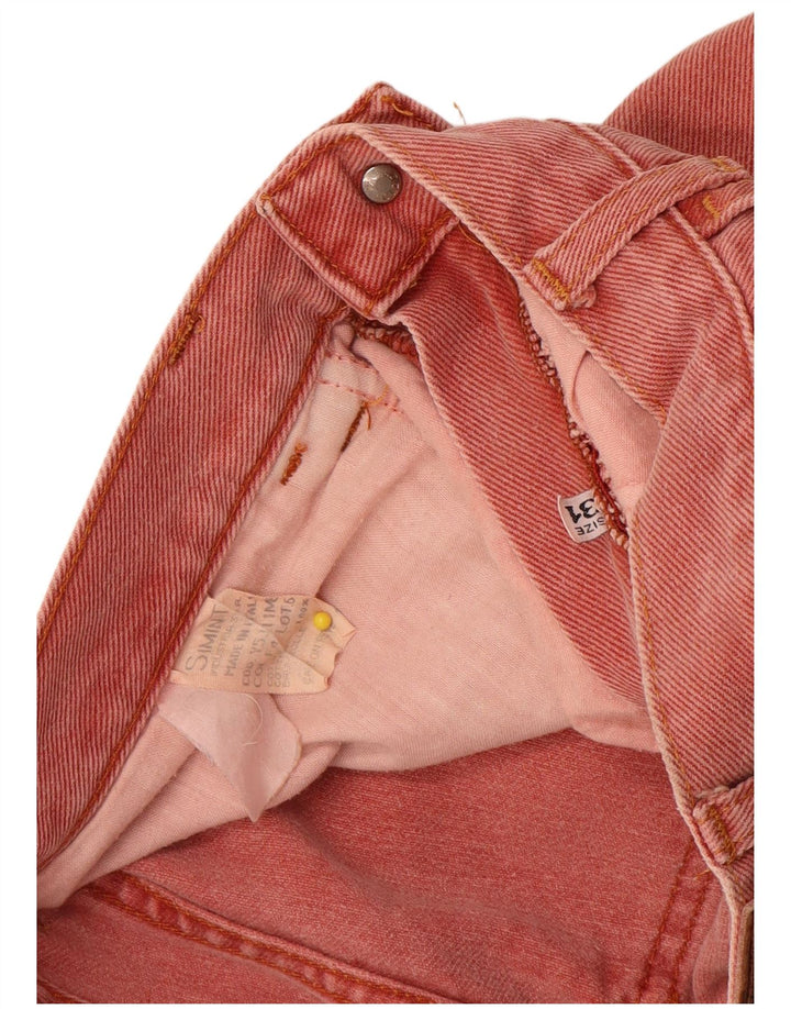 Женские зауженные джинсы Armani W31 L29 Розовые
