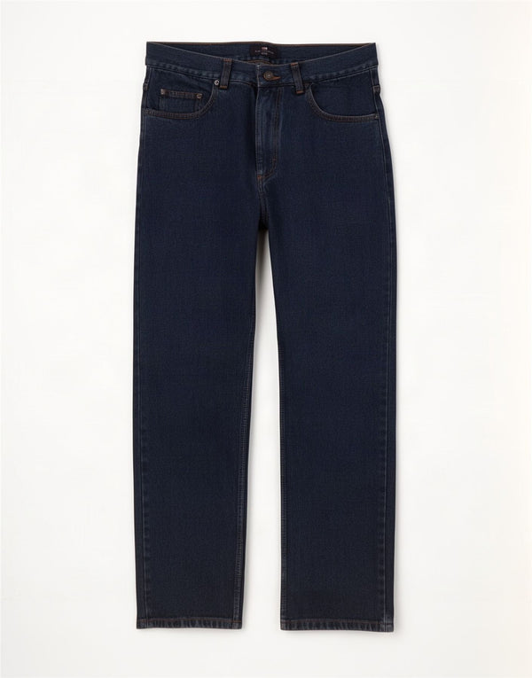 Мужские прямые джинсы Marks & Spencer Blue Harbour W32 L31, темно-синий хлопок
