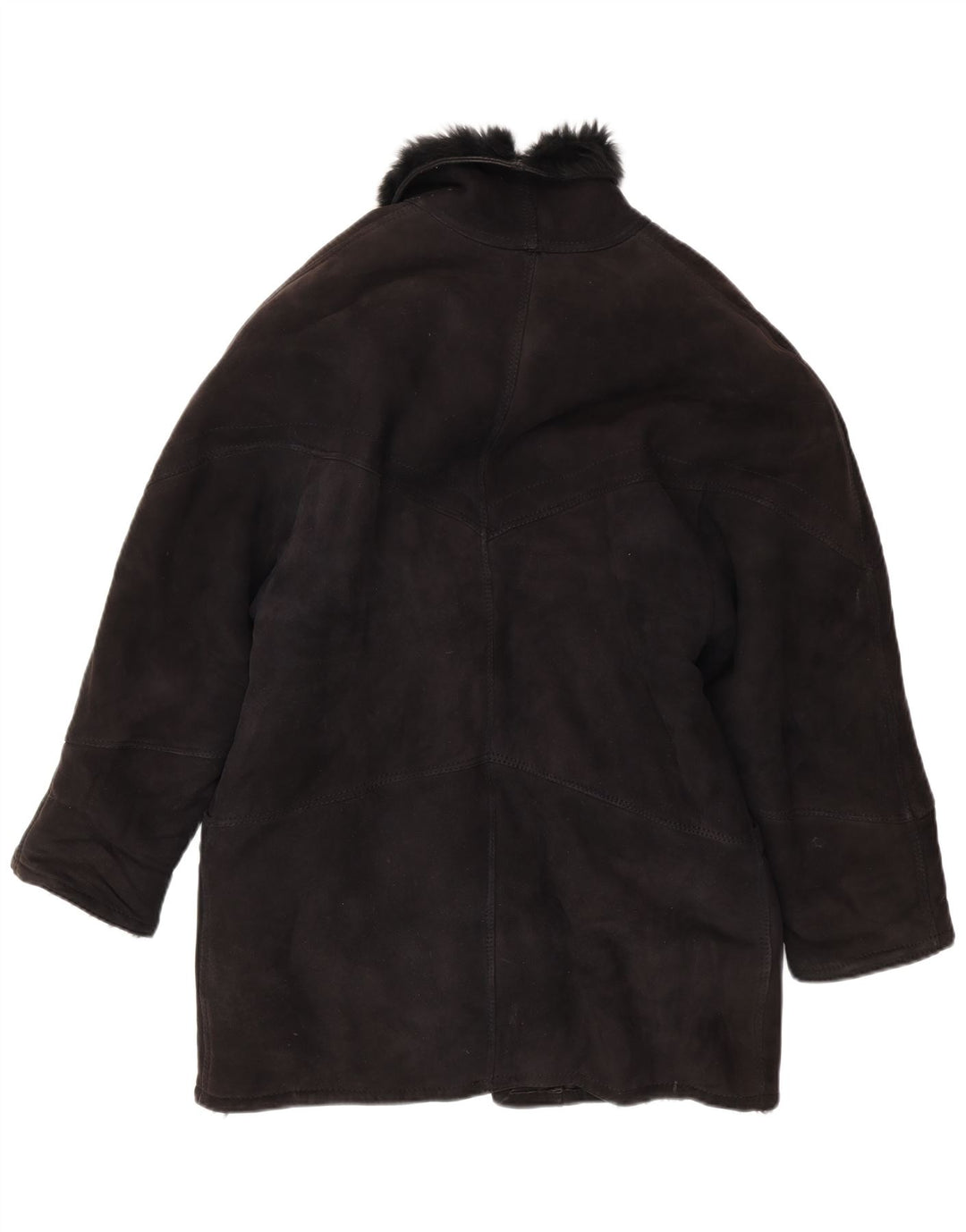 VINTAGE Женская дубленка IT 42 Medium Black Shearling