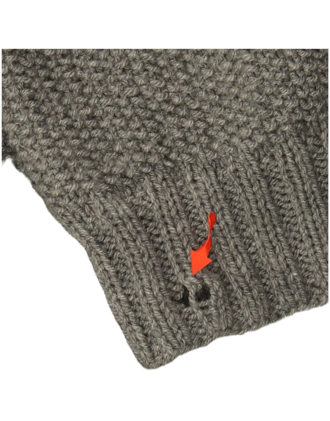 ВИНТАЖНЫЙ женский свободный джемпер с высоким воротником, Великобритания, 22, 3XL, серый