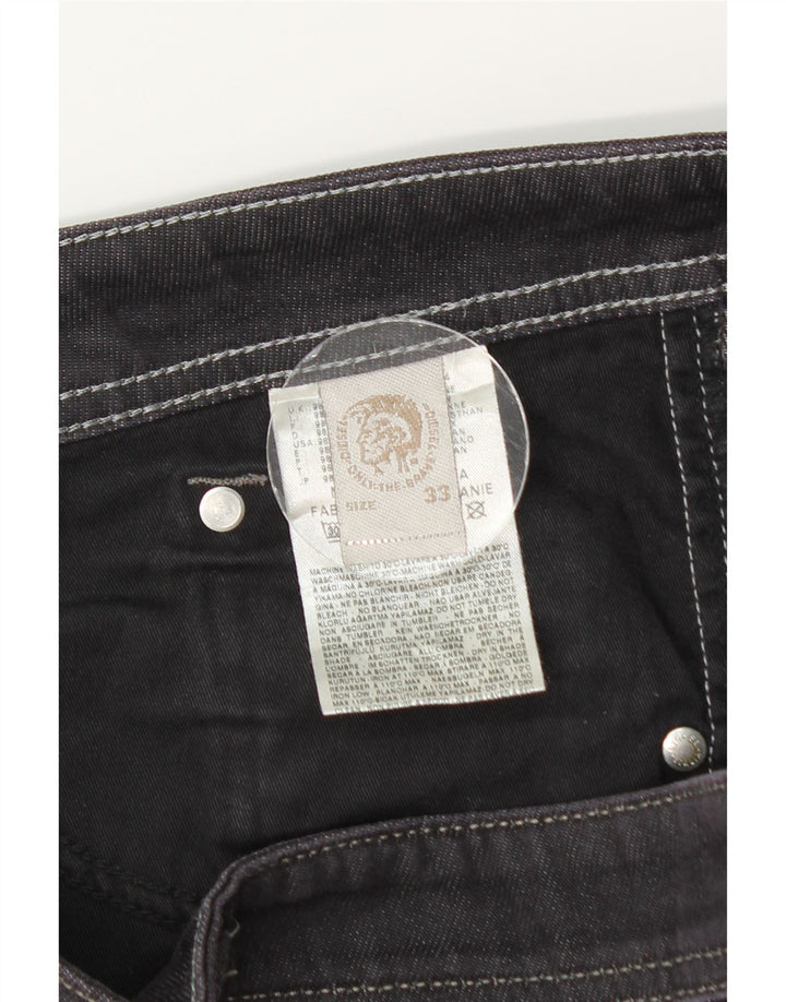 Мужские прямые джинсы DIESEL W33 L30, серый хлопок