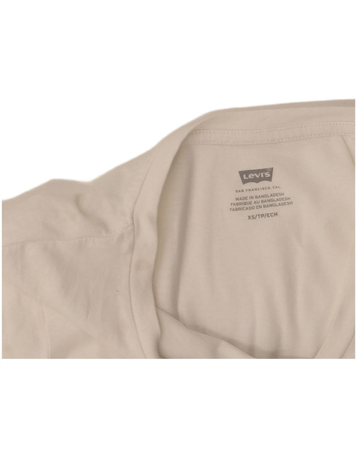 Женская футболка с рисунком LEVI'S Top UK 6 XS Белая