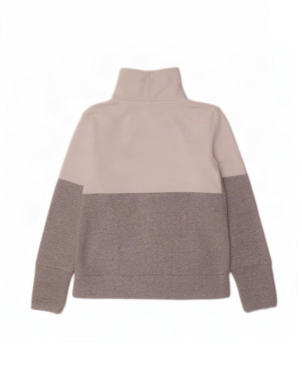 Puma Womens Graphic Sweatshirt Jumper UK 10 Small Grey Colourblock
