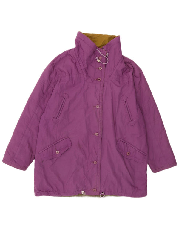 ВИНТАЖНАЯ женская куртка UK 20 2XL Фиолетовая