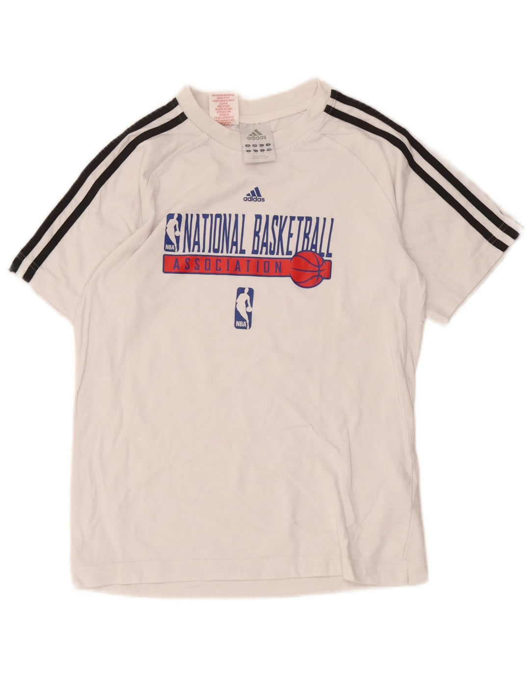 Футболка Adidas с рисунком для мальчиков 13-14 лет, белая