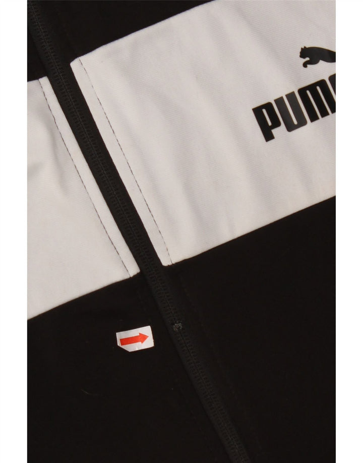 Мужская спортивная куртка PUMA XL, черный полиэстер с цветными блоками