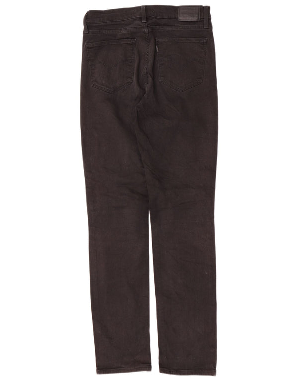 Женские прямые джинсы Levi's 724 с высокой посадкой W30 L30, черный хлопок