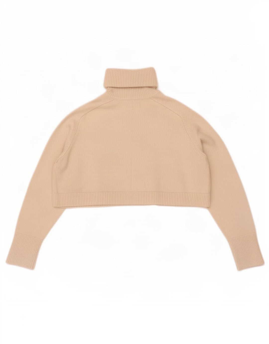 Женский укороченный свободный джемпер с высоким воротником Zara UK 10, маленький белый