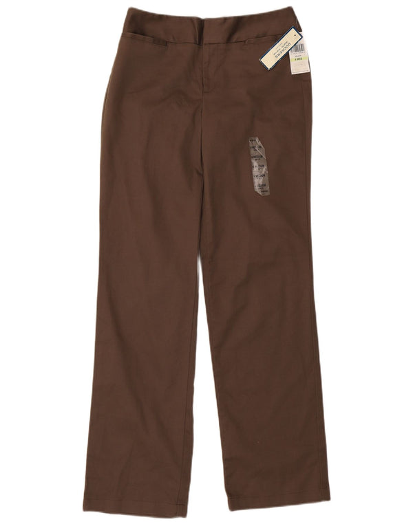 Dockers Womens Ideal Fit Straight Chino Trousers Medium W28 L31 Brown