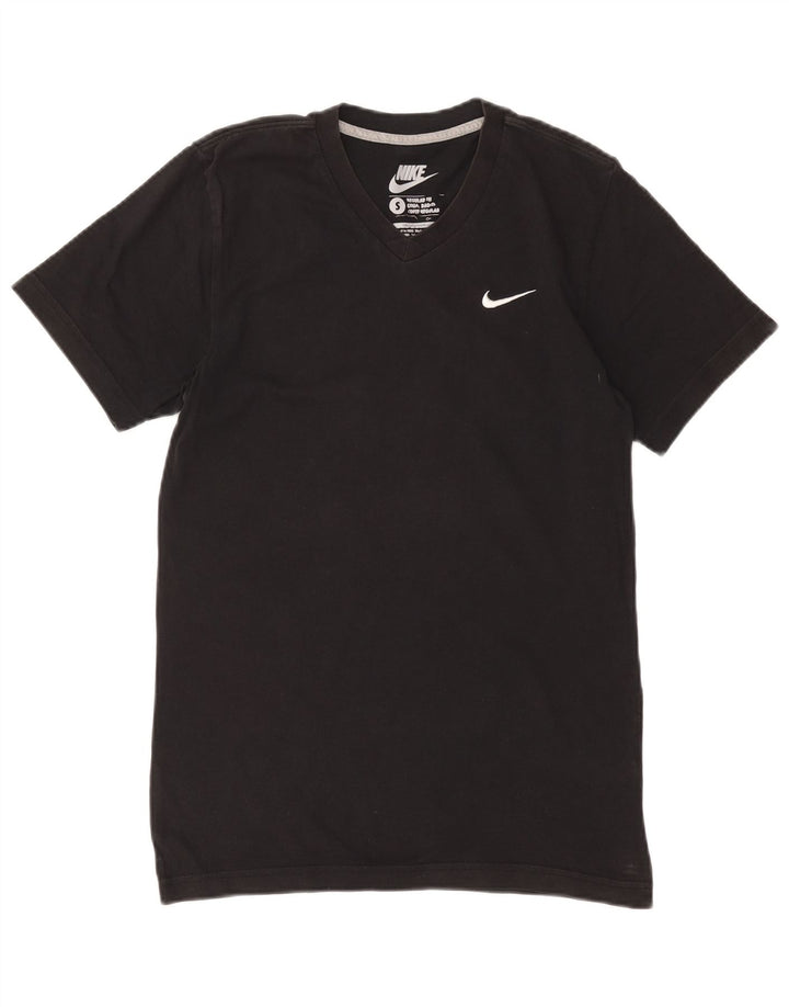 Мужская футболка обычного кроя NIKE, маленький черный цвет