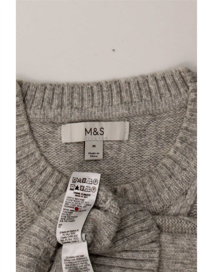 Женская майка без рукавов Marks & Spencer UK 14, средний серый полиэстер