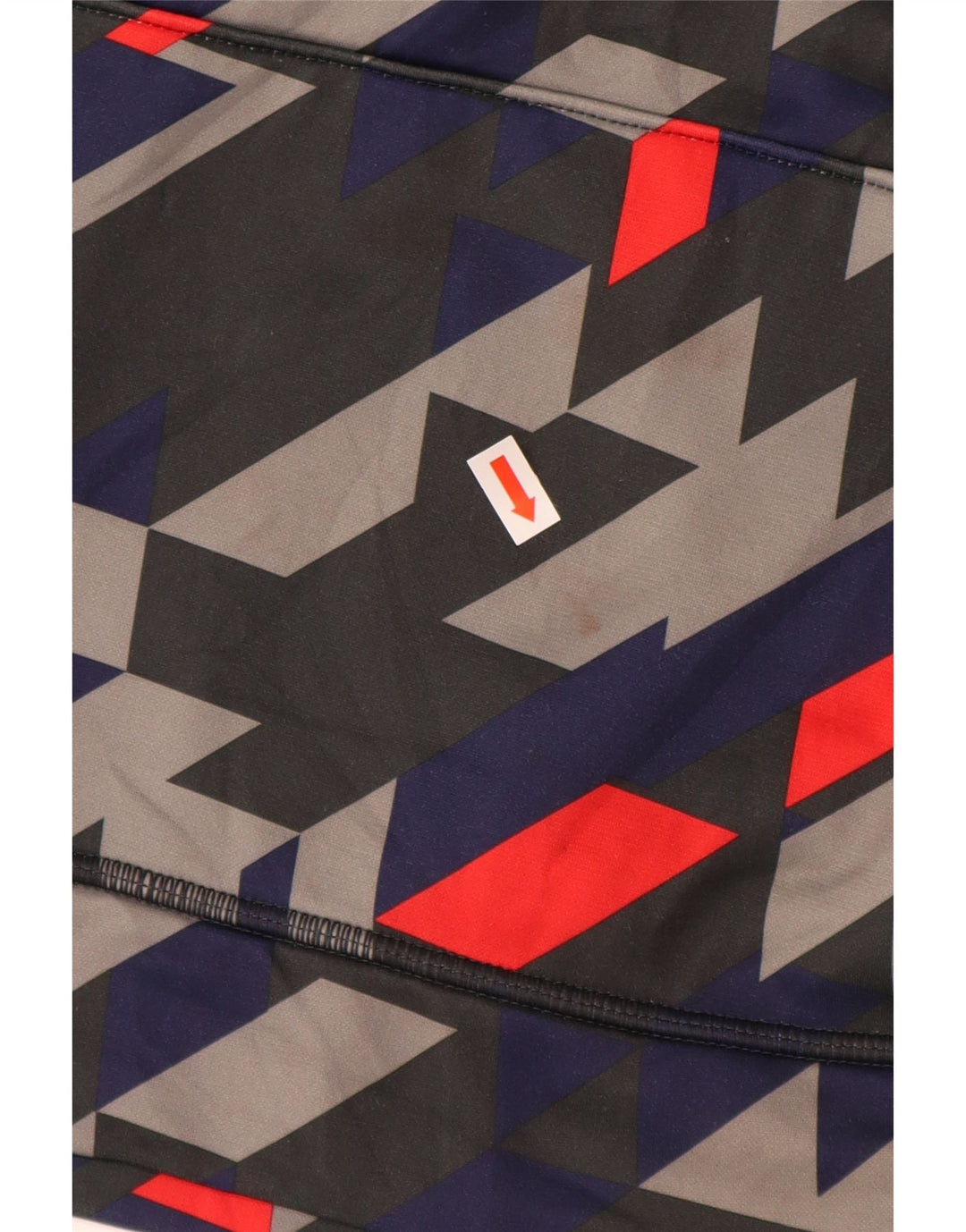 Свободный джемпер с капюшоном UNDER ARMOR для девочек 11–12 лет, большой красный с геометрическим узором