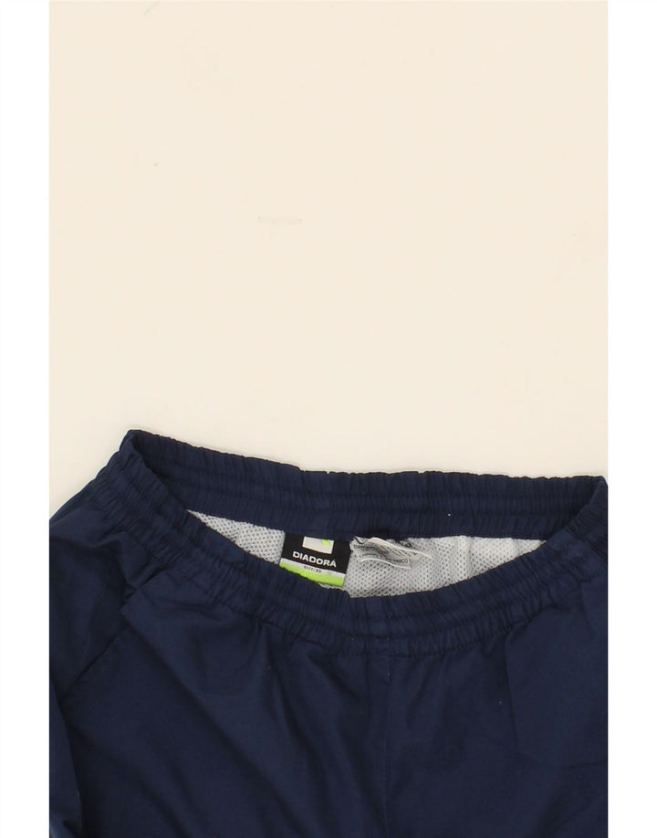 DIADORA Mens Tracksuit Trousers XS Navy Blue Colourblock Polyester Vintage Diadora and Second-Hand Diadora from Messina Hembry 