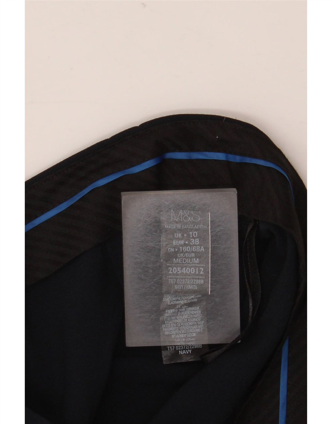 Женские повседневные брюки MARKS & SPENCER UK 10 Small W30 L30 Темно-синие