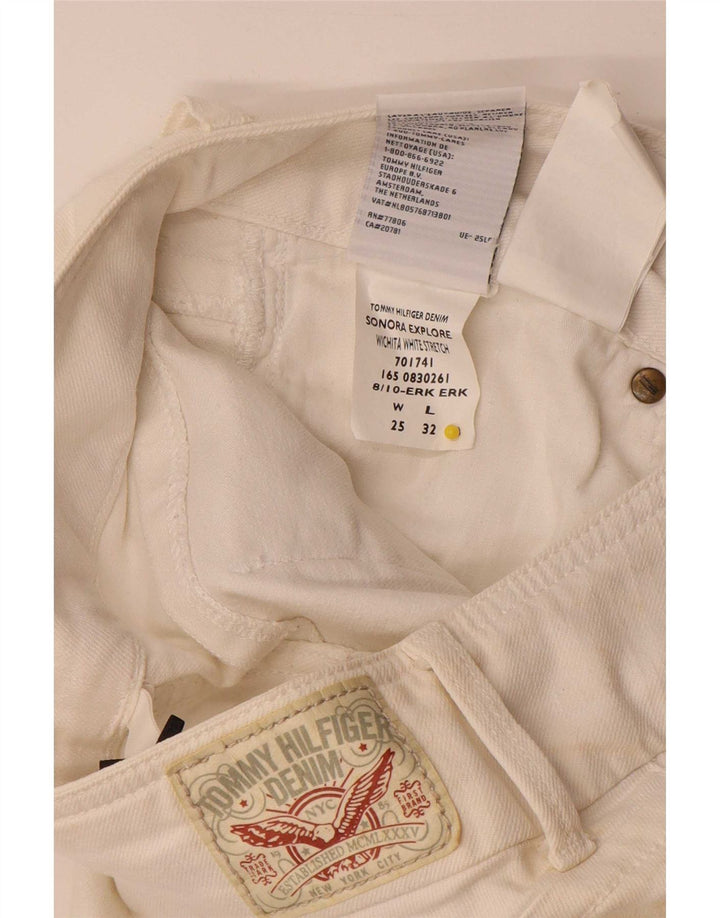 Женские узкие джинсы Tommy Hilfiger W25 L32, белый хлопок