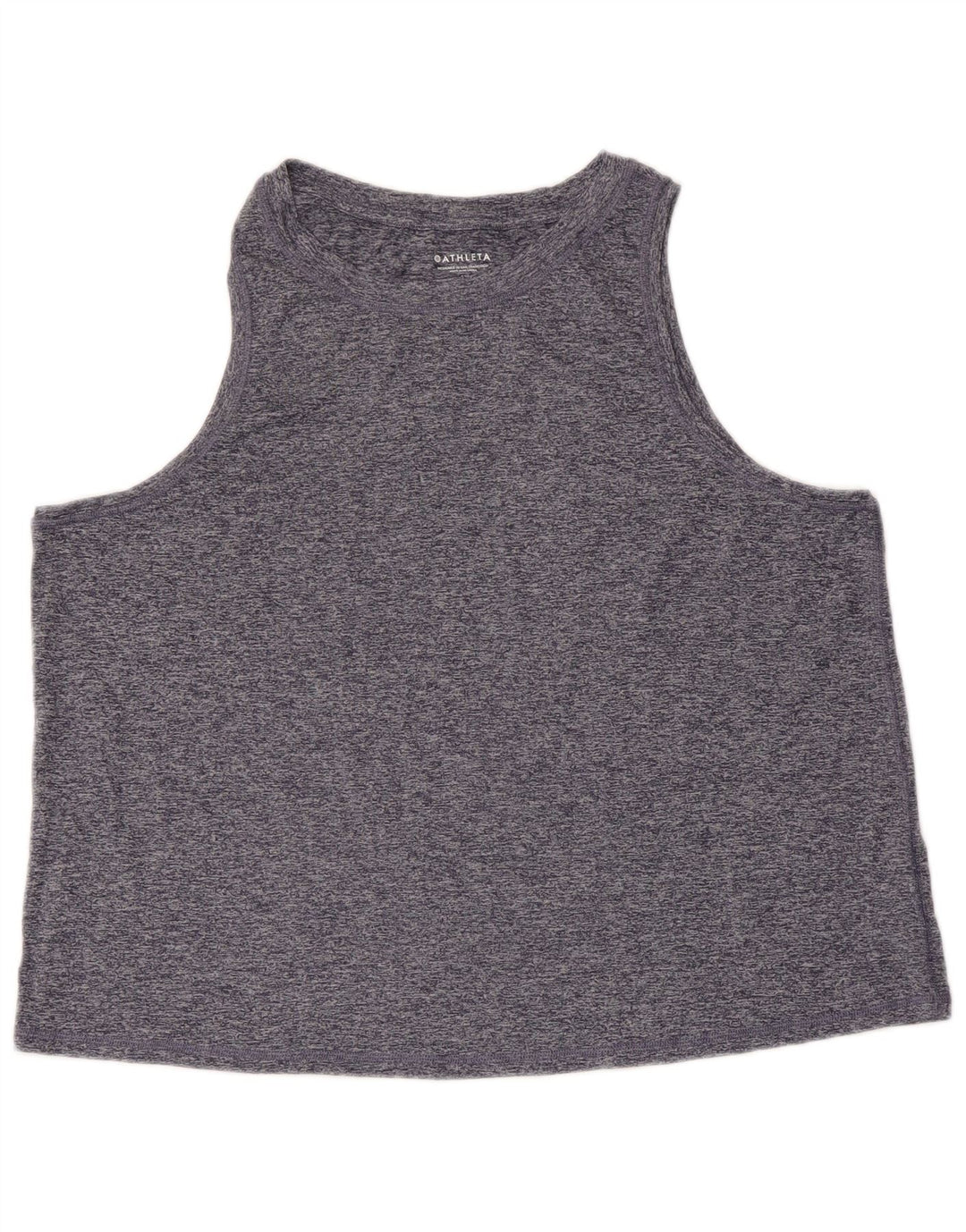 Женский укороченный жилет ATHLETA UK 18 XL, темно-синий, полиэстер с крапинками