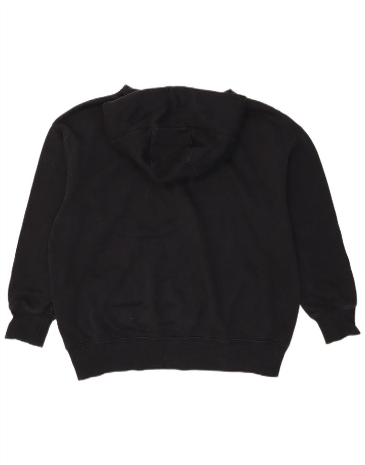 Мужской джемпер с капюшоном Nike Oversized, маленький черный, хлопковый