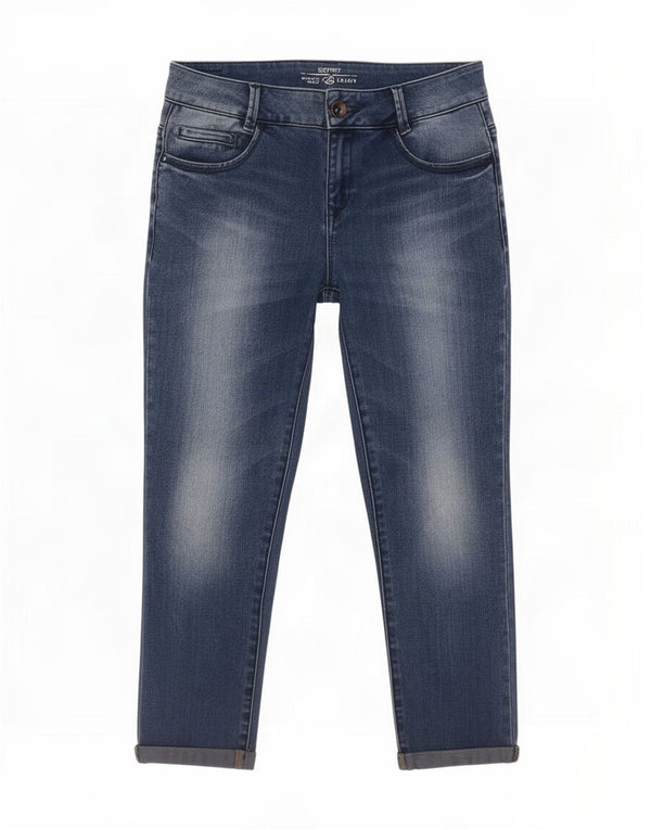 Женские джинсы-капри скинни средней посадки Esprit W30 L22, синий хлопок