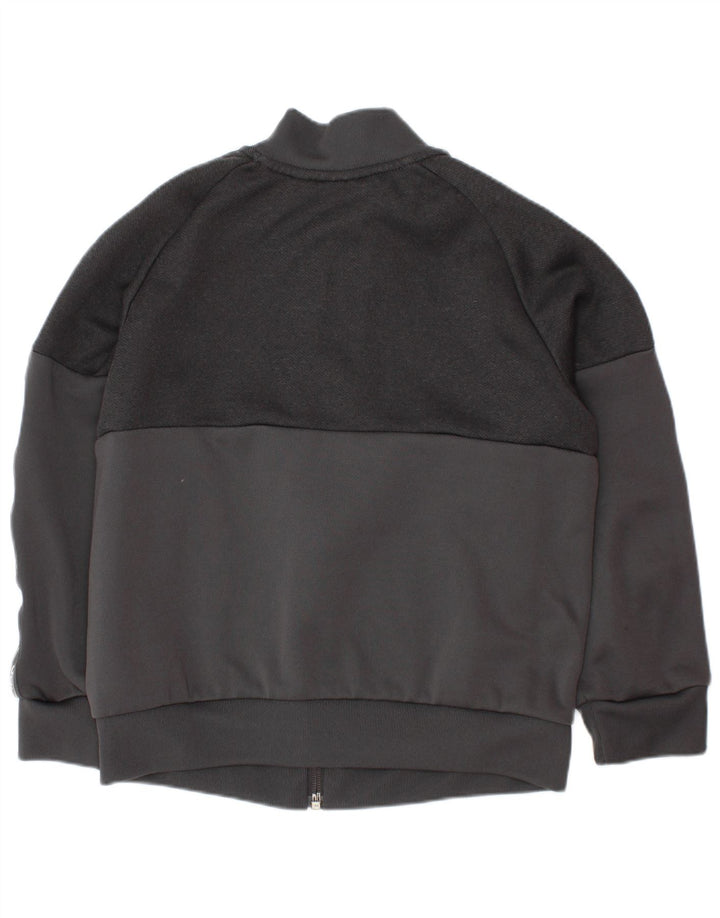 Спортивный костюм ADIDAS для мальчиков с графическим рисунком, верхняя куртка, 6–7 лет, серый полиэстер