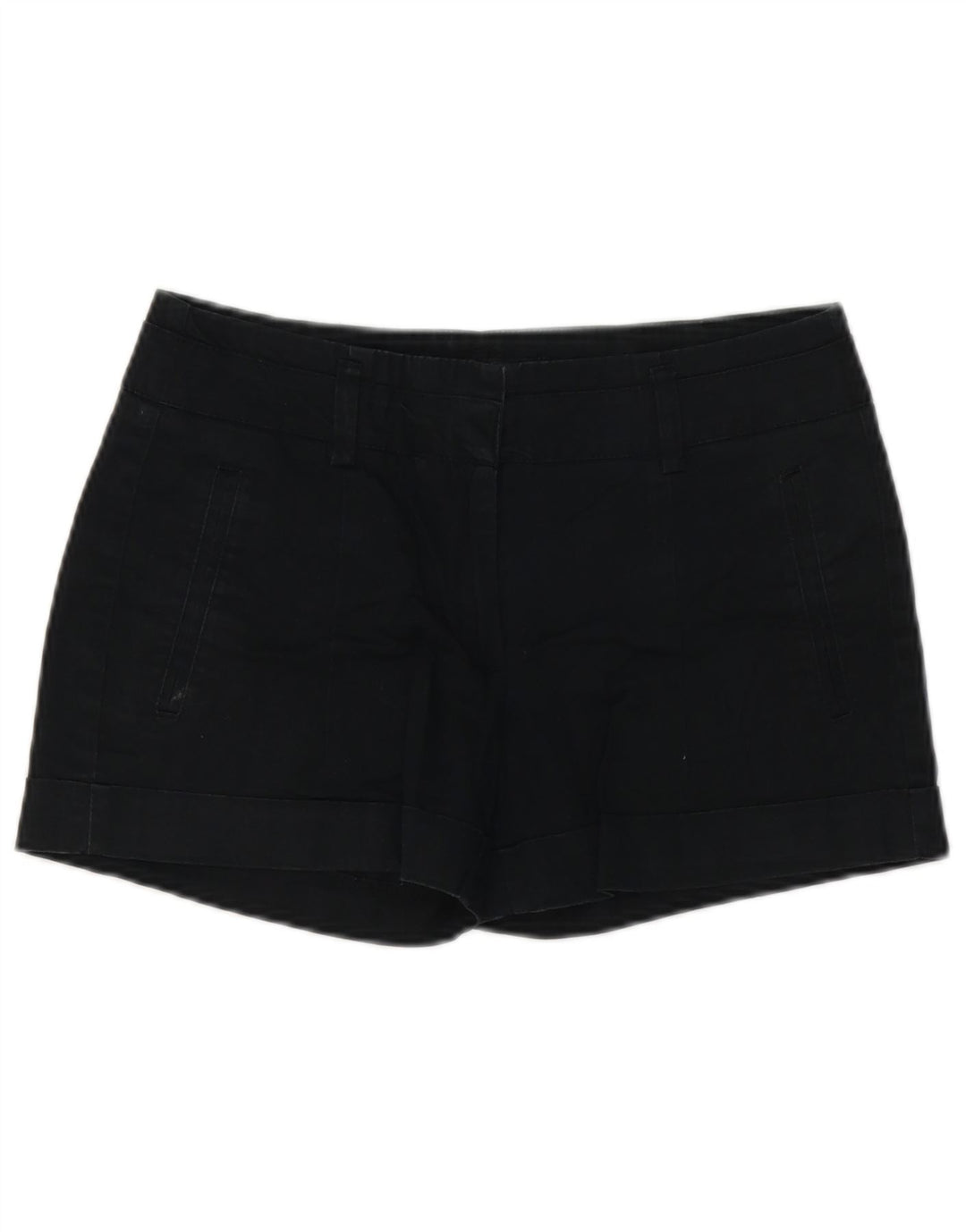 Женские шорты чинос Zara, маленькие, черные, хлопковые, W26