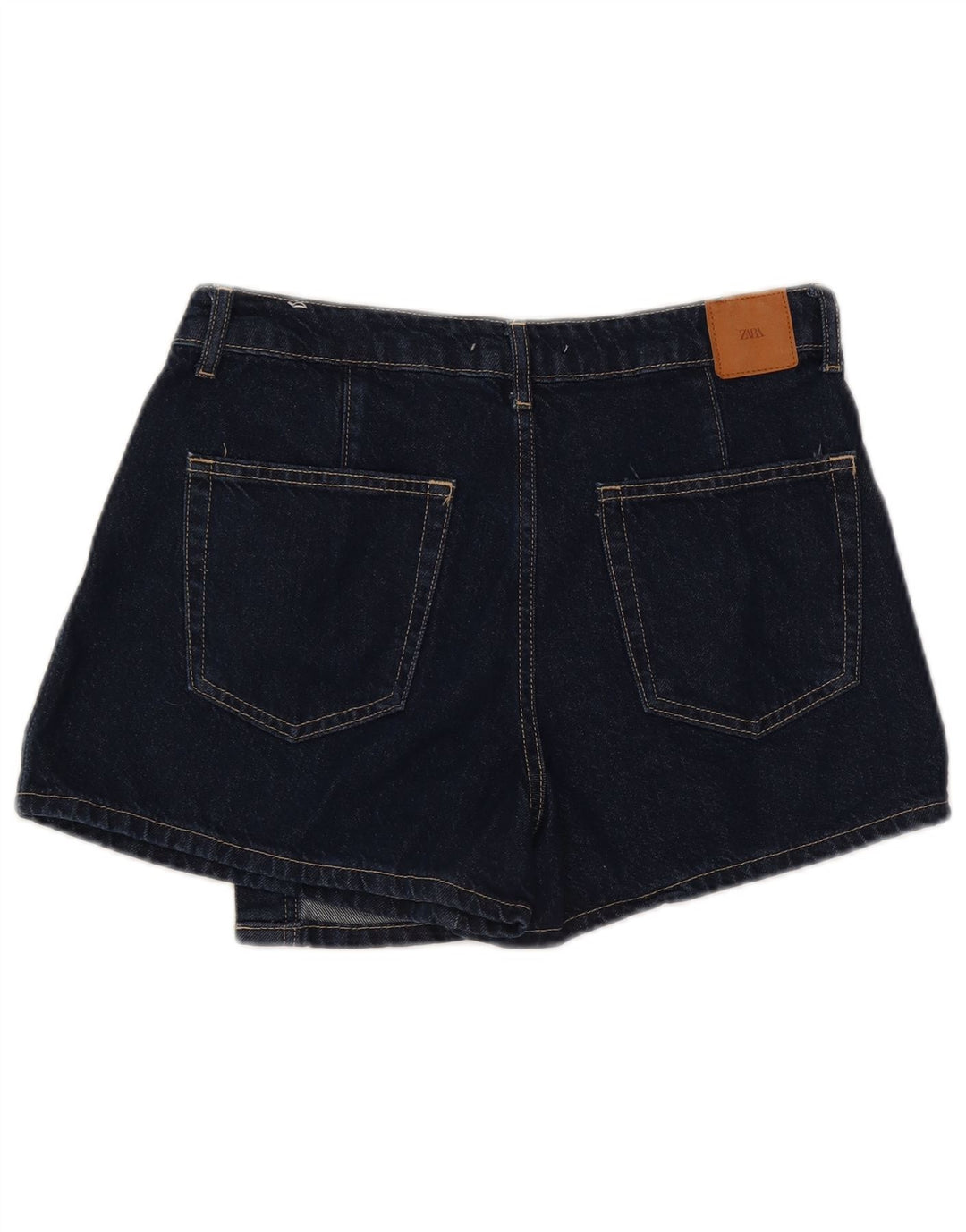 Женские джинсовые шорты Zara Medium W28, темно-синие, хлопок