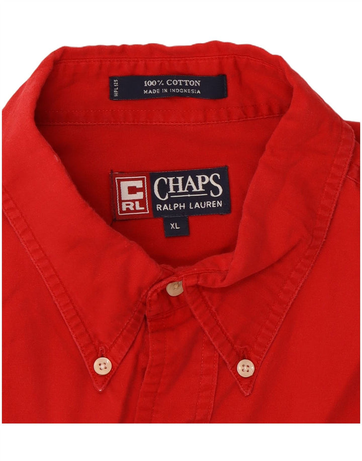 Мужская рубашка Chaps Ralph Lauren XL, красный хлопок
