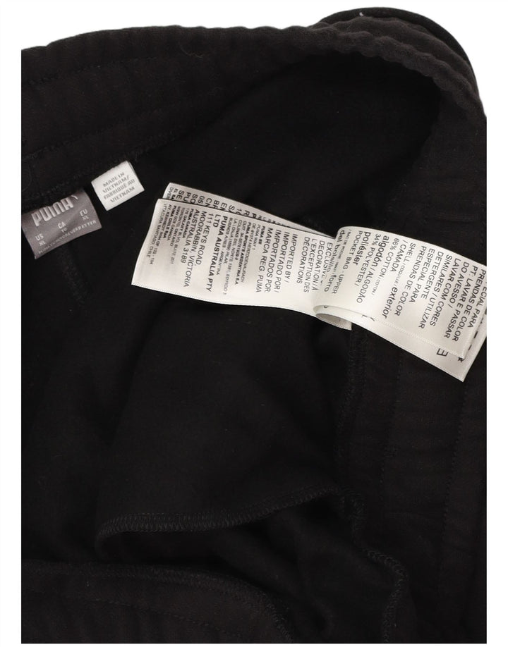 Женский спортивный костюм PUMA Брюки для бега UK 18 XL Черный хлопок